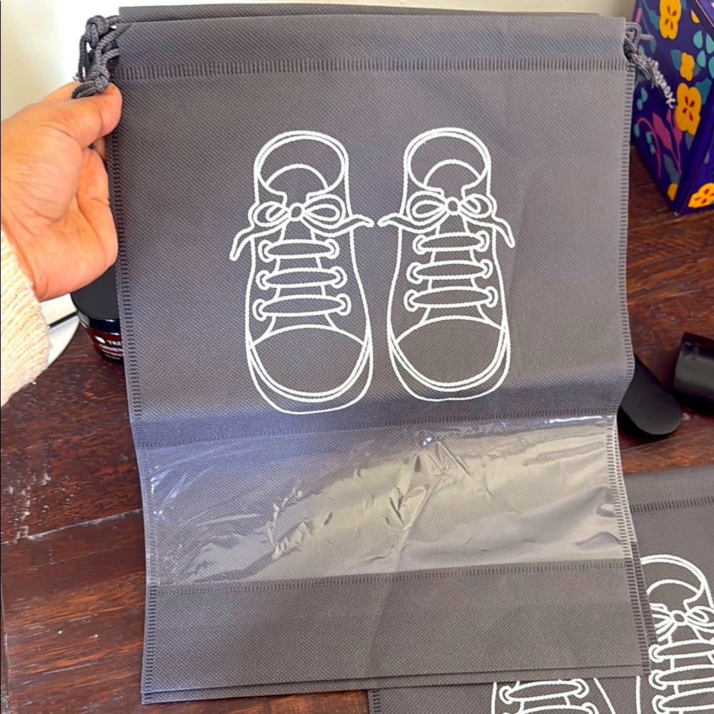 Gray Shoe Bag set of 5